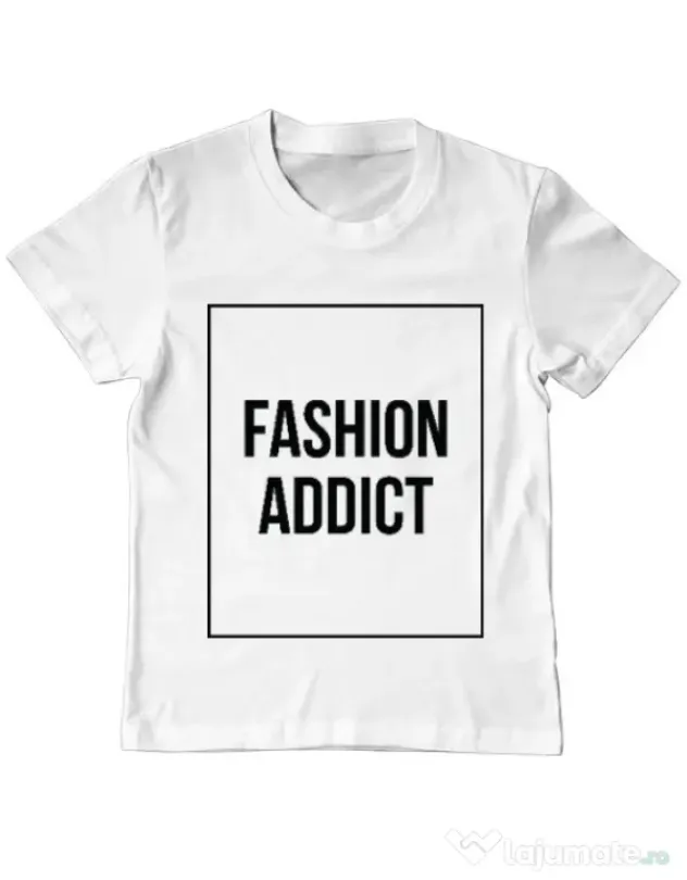 Tricou ADLER copil Fashion addict Alb