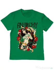 Tricou ADLER copil Anarchy angel Verde mediu