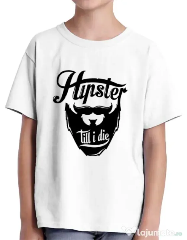 Tricou ADLER copil Till I die Alb