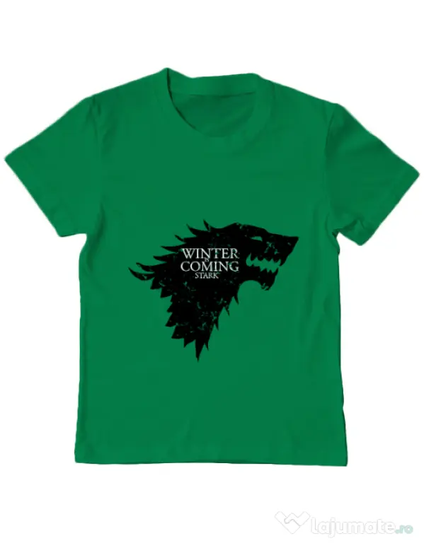 Tricou ADLER copil Winter is coming Stark Verde mediu