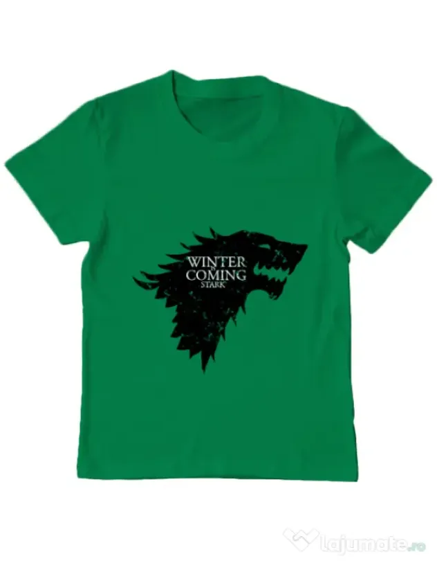 Tricou ADLER copil Winter is coming Stark Verde mediu