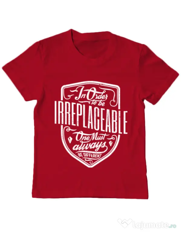 Tricou ADLER copil Irreplaceable Rosu