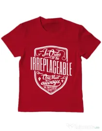 Tricou ADLER copil Irreplaceable Rosu