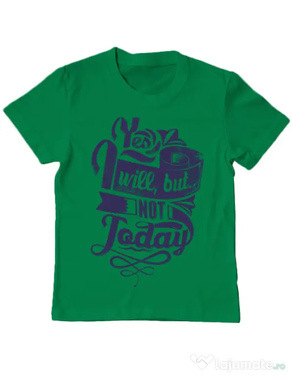 Tricou ADLER copil Not today Verde mediu