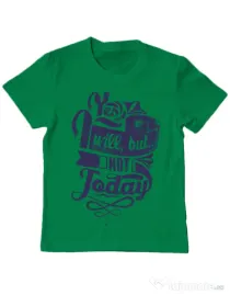 Tricou ADLER copil Not today Verde mediu