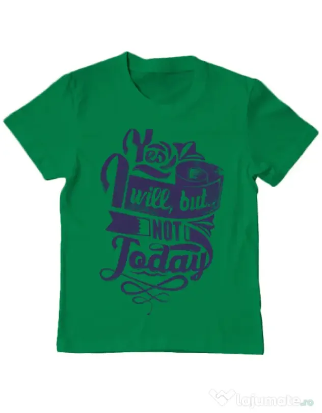 Tricou ADLER copil Not today Verde mediu