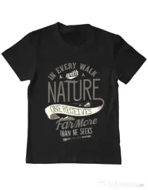 Tricou ADLER copil Walk of nature Negru