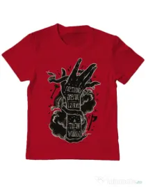 Tricou ADLER copil Actions speak louder Rosu