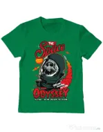 Tricou ADLER copil The space odyssey Verde mediu
