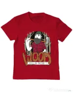 Tricou ADLER copil Wood you be mine Rosu