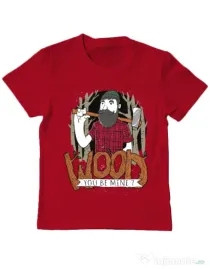 Tricou ADLER copil Wood you be mine Rosu