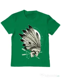 Tricou ADLER copil Conquerors Verde mediu