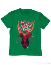 Tricou ADLER copil Lets get lost Verde mediu