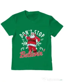 Tricou ADLER copil Dont stop believin Verde mediu