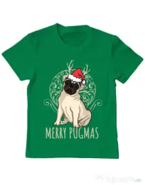 Tricou ADLER copil Merry pugmas Verde mediu