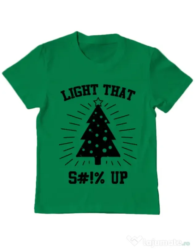 Tricou ADLER copil Light that up Verde mediu