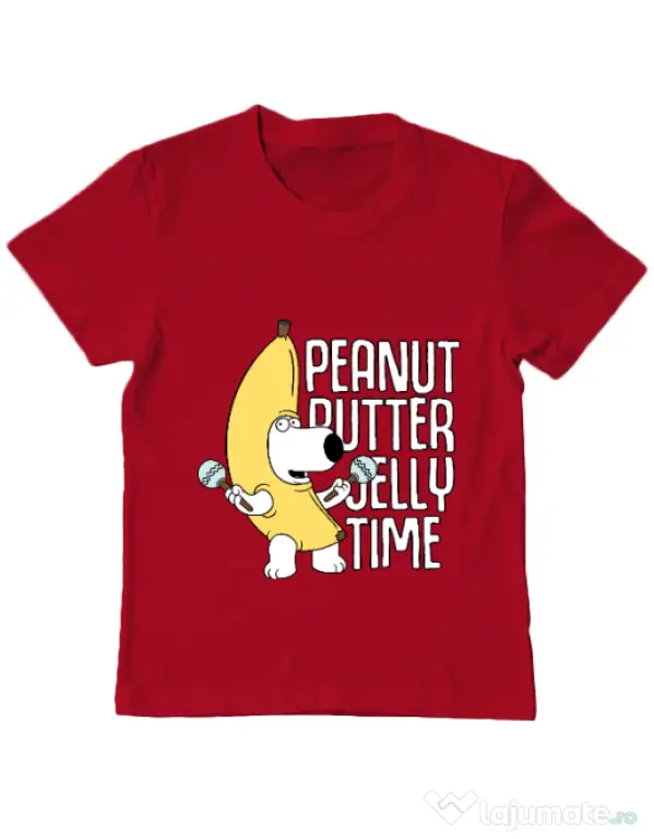 Tricou ADLER copil Peanut butter jelly time Rosu