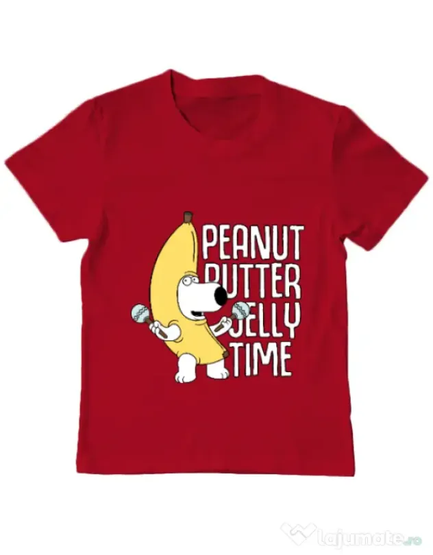 Tricou ADLER copil Peanut butter jelly time Rosu