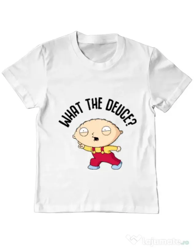 Tricou ADLER copil What the deuce Alb