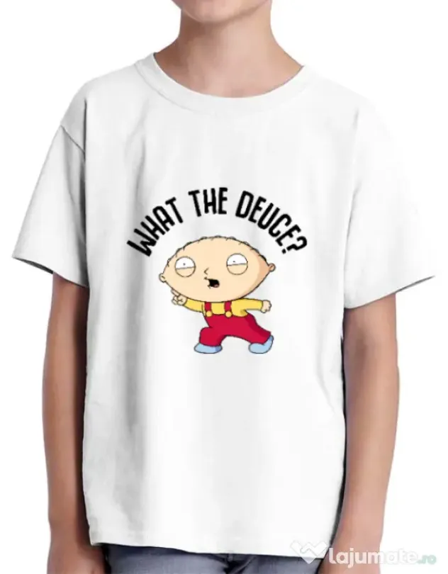 Tricou ADLER copil What the deuce Alb