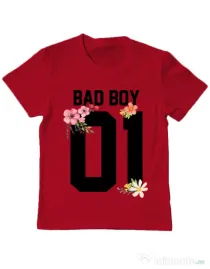 Tricou ADLER copil Bad boy Rosu