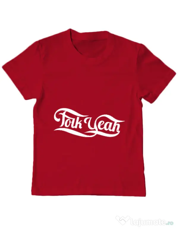 Tricou ADLER copil Folk yeah Rosu