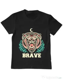 Tricou ADLER copil Brave Negru
