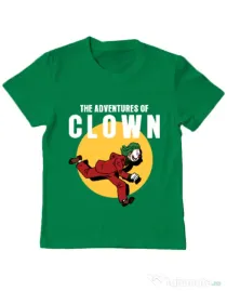 Tricou ADLER copil Clown adventures Verde mediu