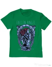 Tricou ADLER copil Fallen angel Verde mediu