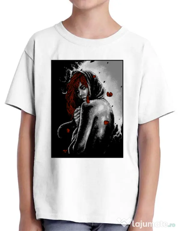 Tricou ADLER copil Solitude Alb