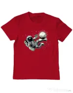 Tricou ADLER copil Football kick Rosu