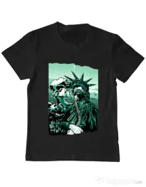 Tricou ADLER copil Save the liberty Negru