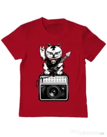 Tricou ADLER copil Lets rock Rosu