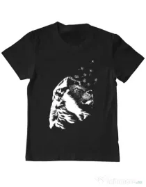 Tricou ADLER copil Dande lion Negru