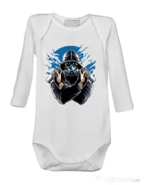 Baby body Graffiti gas mask Alb