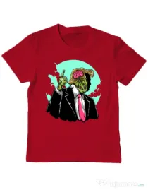 Tricou ADLER copil Make zombies great again Rosu