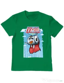 Tricou ADLER copil Cleaning league toilet paper Verde mediu