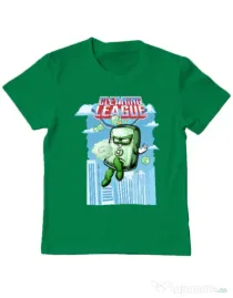 Tricou ADLER copil Cleaning league Soap Verde mediu