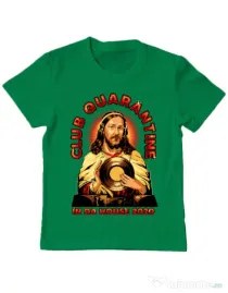 Tricou ADLER copil Club quarantine Verde mediu