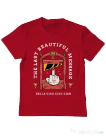 Tricou ADLER copil The last message Rosu