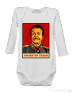 Baby body Sylvester Stalin Alb