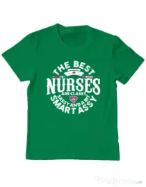 Tricou ADLER copil Best nurses Verde mediu
