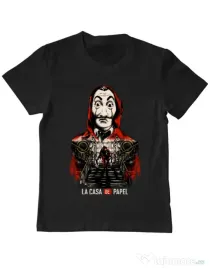 Tricou ADLER copil La casa de papel Negru