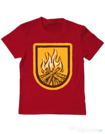 Tricou ADLER copil Bonfire Rosu