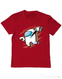 Tricou ADLER copil Slow mo Rosu