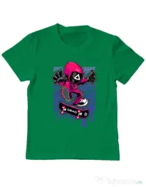 Tricou personalizat copil Squid Game 3 Verde mediu