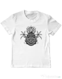 Tricou personalizat copil Pineapple Summer Alb