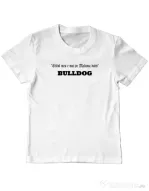 Tricou personalizat copil BULLDOG 09 Alb