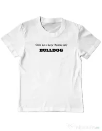 Tricou personalizat copil BULLDOG 09 Alb
