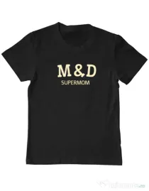 Tricou personalizat copil M&D 09 Negru